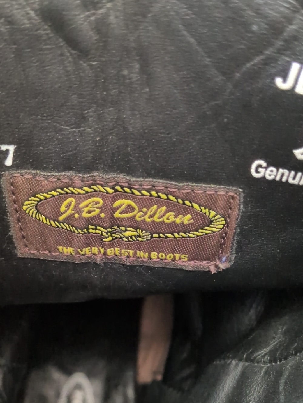 JB DILLON I Brown Leather Snip Toe Embroidered Cowgirl Western Cowboy Boots, 8.5 - Picture 9 of 16